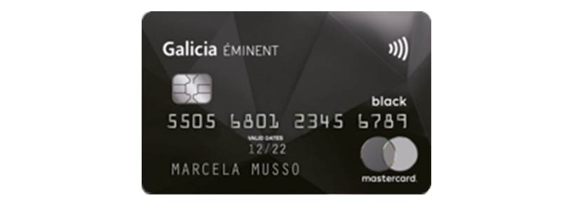 Tarjeta de Crédito Galicia Éminent Mastercard Black
