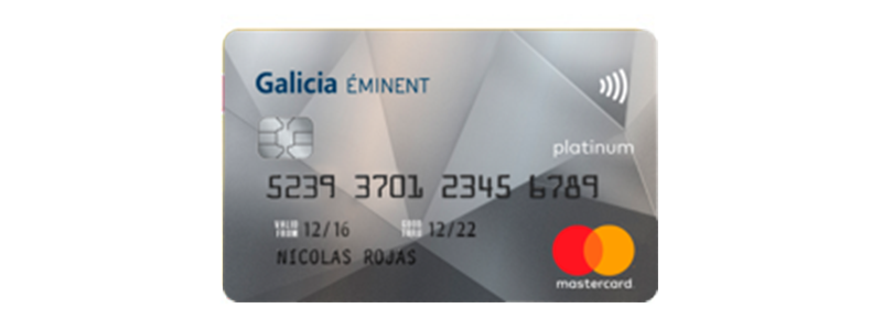 Tarjeta de Crédito Galicia Éminent Mastercard Platinum