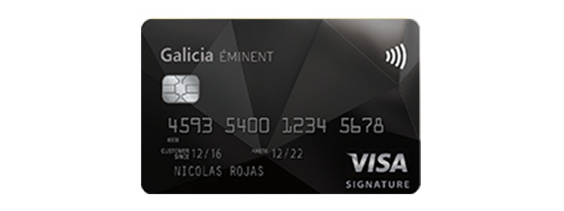 Tarjeta de Crédito Galicia Éminent Visa Signature